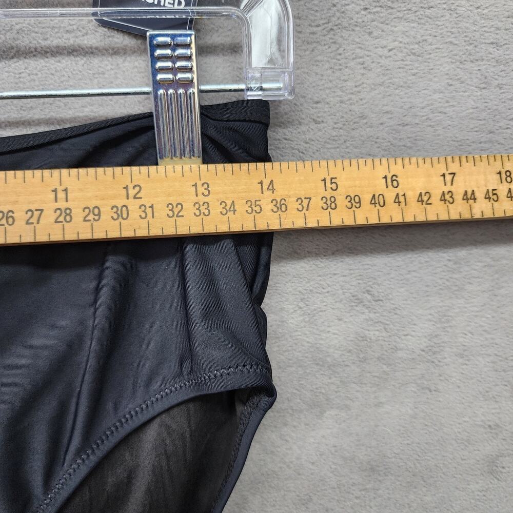 NWT BMJL Bikini Set L Black High Waisted 2 Piece Bandeau Swimsuit Beach Sporty - Picture 12 of 13